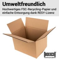 Double-walled folding boxes 385x285x250 mm | Euro pallet boxes