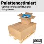 Double-walled folding boxes 385x385x350 mm | Euro pallet boxes