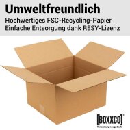 Single-wall folding boxes 350x300x160-220 mm