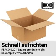 Single-wall folding boxes 350x300x160-220 mm