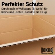 Single-wall folding boxes 350x300x160-220 mm