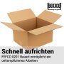 Single-wall folding boxes 350x300x160-220 mm