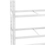 Metal heavy duty shelving white 1800x900x450 mm - 5 shelves