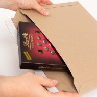 Solid cardboard mailing envelopes | Crosswise filling...