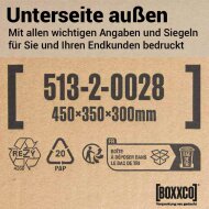 Double-walled folding boxes 450x350x200-300mm