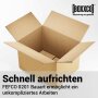Double-walled folding boxes 450x350x200-300mm