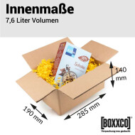 2-wall folding cartons 285x190x140 mm