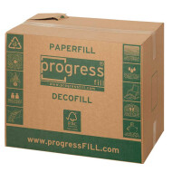 Filling and cushioning chips Decofill - 120 l carton | green