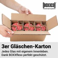 BOXXflexx glass shipping boxes | 3 glasses | Complete set