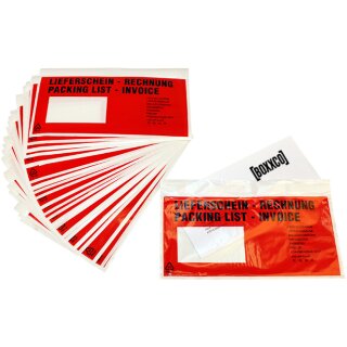 Delivery note envelopes self-adhesive with print 235x130 mm (DIN long)
