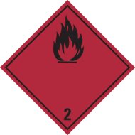 Dangerous goods labels | piece cl. 2 | Flammable gases