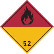 Dangerous goods labels | piece cl. 5.2 | Organic peroxides