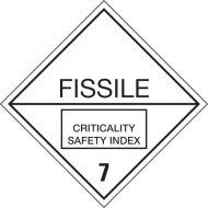Dangerous goods labels | piece cl. 7 | Fissile materials...