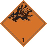 Gefahrgutetiketten | Stück Kl. 1 | Explosionsstoffe