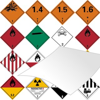 Dangerous goods labels | Class 1.6 | Not capable of mass explosion