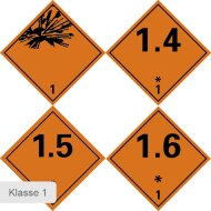 Dangerous goods labels | Class 1.6 | Not capable of mass explosion