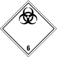 Dangerous goods labels | piece cl. 6 | Infectious substances