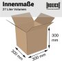 Double-walled folding boxes 300x300x100-300 mm