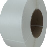 PP strapping on 20 mm core 12x0,55 mm | 3.000 m | white