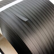PP strapping on 20 mm core 16x0,65 mm | 2.000 m | black