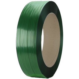PET strapping core 406/148 mm 15.5x0.90 mm | 1,500 m | green