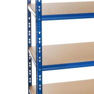 Metall-Schwerlastregal Blau 1800x1000x300 mm - 5 Böden