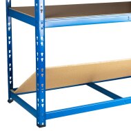 Metall-Schwerlastregal Blau 1800x1000x300 mm - 5 Böden