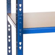 Metal heavy duty shelving blue 1800x1000x300 mm - 5 shelves