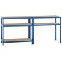Metall-Schwerlastregal Blau 1800x1200x300 mm - 5 Böden
