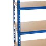 Metall-Schwerlastregal Blau 1800x1200x300 mm - 5 Böden