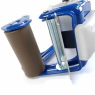 Hand dispenser for adhesive tapes up to 75 mm tape width