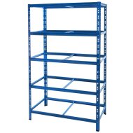 Metal heavy duty shelving blue 1800x1000x400 mm - 5 shelves