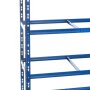 Metal heavy duty shelving blue 1800x1000x400 mm - 5 shelves