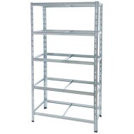 Galvanized metal heavy duty shelving 1800x600x600 mm - 5...