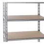 Galvanized metal heavy duty shelving 1800x600x600 mm - 5 shelves