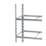 Galvanized metal heavy duty shelving 1800x600x600 mm - 5 shelves