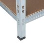 Galvanized metal heavy duty shelving 1800x900x400 mm - 5 shelves