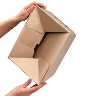 Height-adjustable automatic boxes with self-adhesive strips 445x315x180-300 mm (DIN A3)