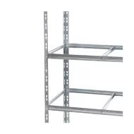 Galvanized metal heavy duty shelving 1800x1000x400 mm - 5 shelves