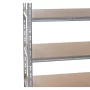 Galvanized metal heavy duty shelving 1800x1000x400 mm - 5 shelves