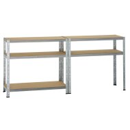 Galvanized metal heavy-duty shelving 1800x1000x450 mm - 5 shelves