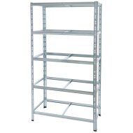 Galvanized metal heavy-duty shelving 1800x1000x450 mm - 5 shelves