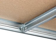 Galvanized metal heavy-duty shelving 1800x1000x450 mm - 5 shelves