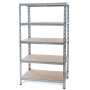 Galvanized metal heavy-duty shelving 1800x1000x450 mm - 5 shelves