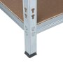 Galvanized metal heavy-duty shelving 1800x1000x450 mm - 5 shelves