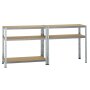Galvanized metal heavy-duty shelving 1800x1000x450 mm - 5 shelves