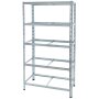 Galvanized metal heavy-duty shelving 1800x1000x450 mm - 5 shelves