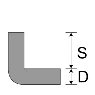 L profiles pad 100x60x24 mm