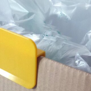 Kartonklammern Gelb | 70 x 70 x 17 mm