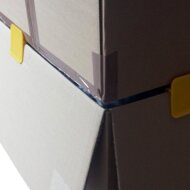 Kartonklammern Gelb | 70x70x17 mm